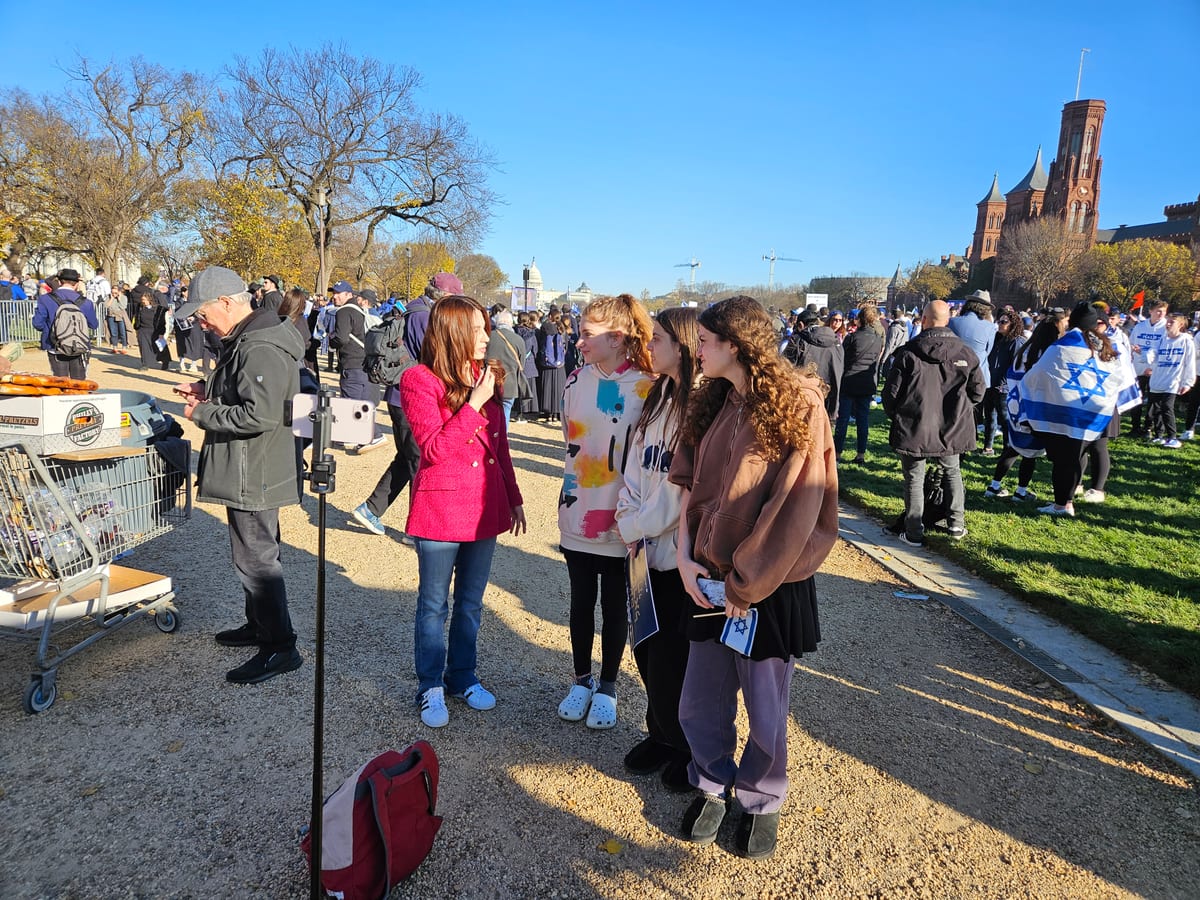 WHHS at the rally for Israel